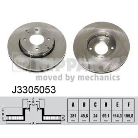 Comprar Disco de freno de NIPPARTS J3305053 a bajo precio de 55,76 €