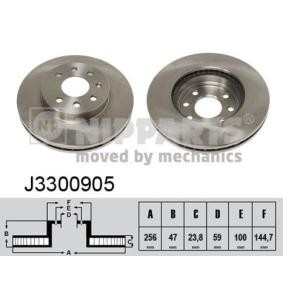 Comprar Disco de freno de NIPPARTS J3300905 a bajo precio de 49,37 €