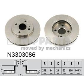 Bremsscheibe für MAZDA von NIPPARTS
