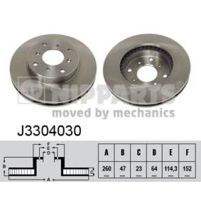 Comprar Disco de freno de NIPPARTS J3304030 a bajo precio de 45,13 €