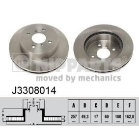 Comprar Disco de freno de NIPPARTS J3308014 a bajo precio de 40,47 €