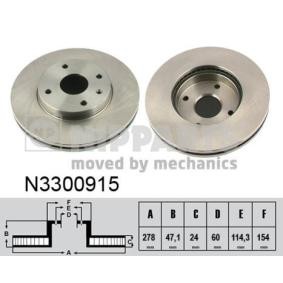 Comprar Disco de freno de NIPPARTS N3300915 a bajo precio de 56,87 €