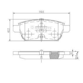 Bremsbeläge J3613019 von NIPPARTS günstig für 38,99 € online kaufen