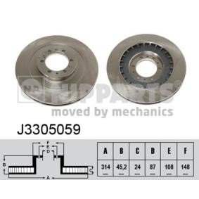 Comprar Disco de freno de NIPPARTS J3305059 a bajo precio de 78,44 €