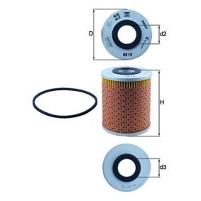 Køb Oliefilter af KNECHT OX 15D til den lave pris 73,33 DKK