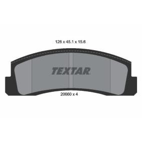 Acquista Kit pastiglie freni da TEXTAR 2066001 a buon mercato per soli 22,76 €