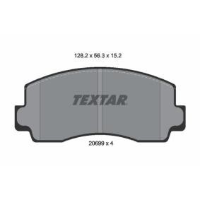 Acquista Kit pastiglie freni da TEXTAR 2069901 a buon mercato per soli 44,33 €