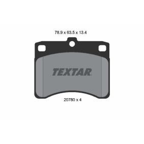 Compre Pastilhas de travão da TEXTAR 2078001 a um preço baixo por 35,21 €