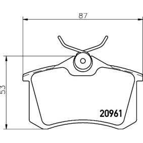Köp Bromsbelägg av TEXTAR 2096108 till det låga priset 1031,96 kr