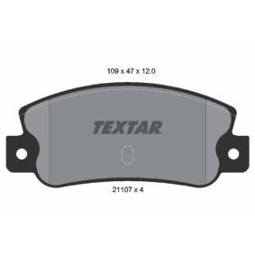 Compre Pastilhas de travão da TEXTAR 2110701 a um preço baixo por 39,51 €