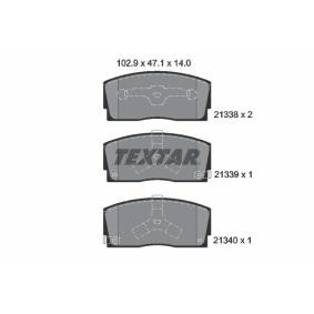 Compre Pastilhas de travão da TEXTAR 2133801 a um preço baixo por 46,75 €
