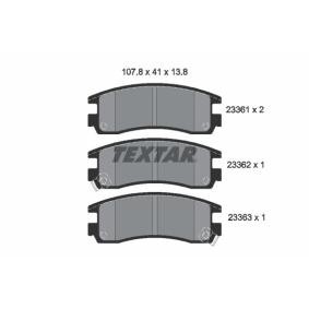 Acquista Kit pastiglie freni da TEXTAR 2336101 a buon mercato per soli 35,44 €