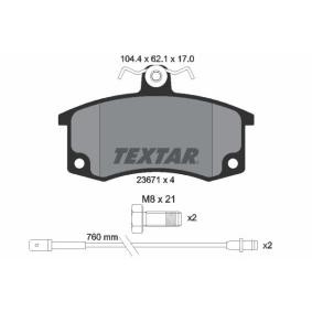 Acquista Kit pastiglie freni da TEXTAR 2367101 a buon mercato per soli 40,63 €