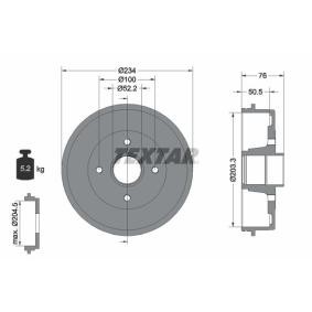 Comprar Tambor de freno de TEXTAR 94019700 a bajo precio de 45,04 €