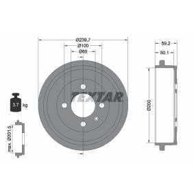 Bremstrommel von TEXTAR 94022800
