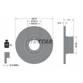 Achetez des Disque de frein TEXTAR 92014900 à prix pour 37,69 €