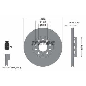 Comprar Disco de freno de TEXTAR 92057600 a bajo precio de 57,53 €