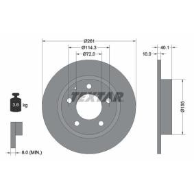 Comprar Disco de freno de TEXTAR 92062100 a bajo precio de 30,42 €
