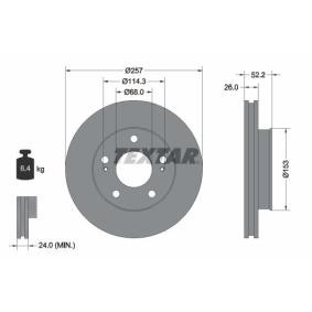 Comprar Disco de freno de TEXTAR 92074800 a bajo precio de 46,52 €