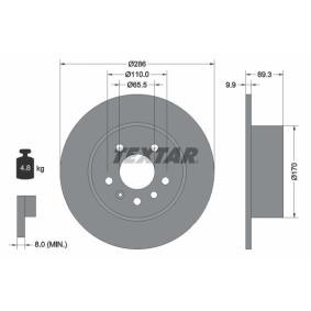 Comprar Disco de freno de TEXTAR 92075700 a bajo precio de 37,09 €