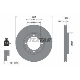 Comprar Disco de freno de TEXTAR 92082100 a bajo precio de 31,77 €