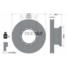 Comprar Disco de freno de TEXTAR 93105700 a bajo precio de 255,86 €