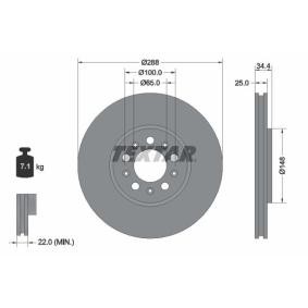 Comprar Disco de freno de TEXTAR 92106600 a bajo precio de 37,54 €
