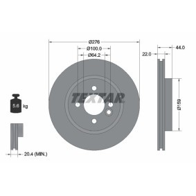 Bremsscheibe 92107500 für Schrägheck (R56) für 38,58 CHF