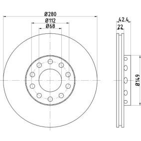 Comprar Disco de freno de TEXTAR 92122300 a bajo precio de 71,16 €