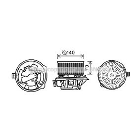 Achetez des Moteur électrique, pulseur d'air d'habitacle PRASCO CN8288 à prix pour 146,91 €
