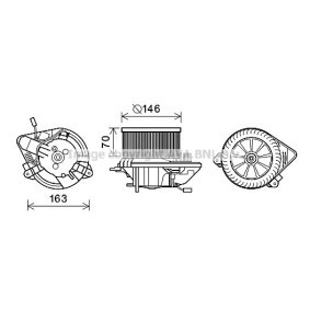 Achetez des Moteur électrique, pulseur d'air d'habitacle PRASCO CN8295 à prix pour 119,04 €