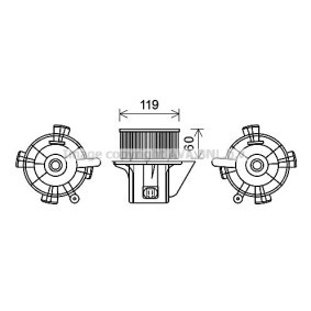 Achetez des Moteur électrique, pulseur d'air d'habitacle PRASCO CN8299 à prix pour 81,20 €