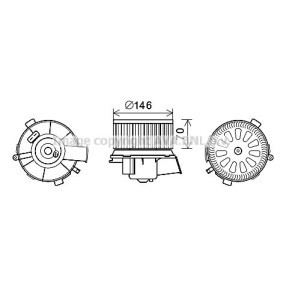 Achetez des Moteur électrique, pulseur d'air d'habitacle PRASCO CN8300 à prix pour 106,31 €