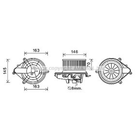 Achetez des Moteur électrique, pulseur d'air d'habitacle PRASCO CN8301 à prix pour 352,39 €