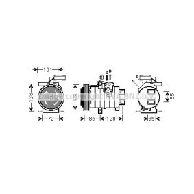 Acquista Compressore aria condizionata da PRASCO CRK132 a buon mercato per soli 1124,79 €