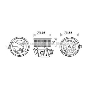 Achetez des Moteur électrique, pulseur d'air d'habitacle PRASCO DN8384 à prix pour 171,99 €