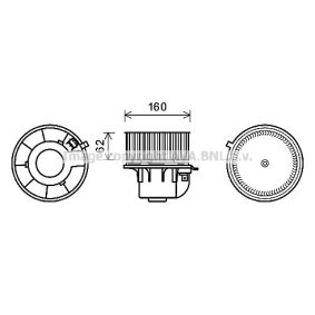 Achetez des Moteur électrique, pulseur d'air d'habitacle PRASCO FD8499 à prix pour 111,14 €