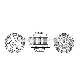 Achetez des Moteur électrique, pulseur d'air d'habitacle PRASCO FT8428 à prix pour 170,79 €