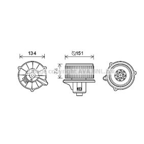 Achetez des Moteur électrique, pulseur d'air d'habitacle PRASCO KA8227 à prix pour 135,10 €