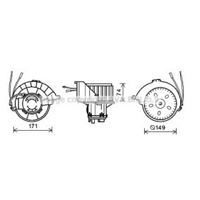 Achetez des Moteur électrique, pulseur d'air d'habitacle PRASCO OL8627 à prix pour 115,48 €
