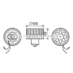 Achetez des Moteur électrique, pulseur d'air d'habitacle PRASCO OL8632 à prix pour 134,86 €