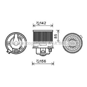 Köp Elektrisk motor, kupéfläkt av PRASCO PE8371 till det låga priset 2266,86 kr