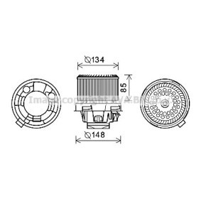 Achetez des Moteur électrique, pulseur d'air d'habitacle PRASCO PE8374 à prix pour 111,03 €