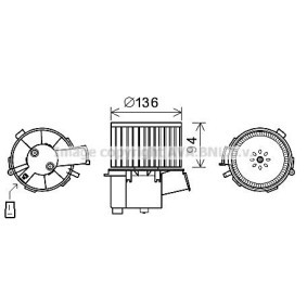 Achetez des Moteur électrique, pulseur d'air d'habitacle PRASCO PE8377 à prix pour 106,93 €