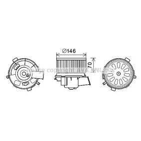 Achetez des Moteur électrique, pulseur d'air d'habitacle PRASCO PE8378 à prix pour 74,46 €