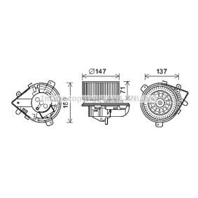 Gebläsemotor für FIAT von PRASCO