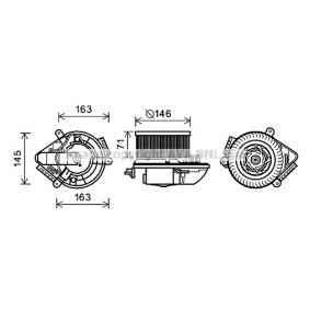 Achetez des Moteur électrique, pulseur d'air d'habitacle PRASCO PE8504 à prix pour 127,98 €