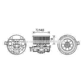 Achetez des Moteur électrique, pulseur d'air d'habitacle PRASCO RT8574 à prix pour 102,06 €