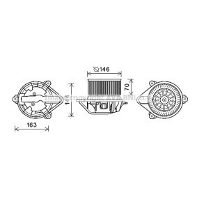 Achetez des Moteur électrique, pulseur d'air d'habitacle PRASCO RT8577 à prix pour 109,47 €