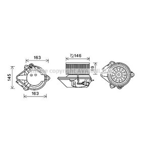 Achetez des Moteur électrique, pulseur d'air d'habitacle PRASCO RT8584 à prix pour 229,94 €